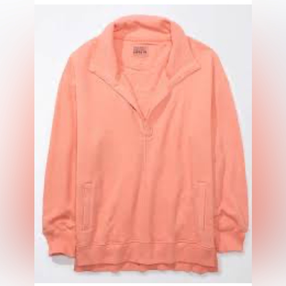 American Eagle Happy Henley Oversized sweater top
